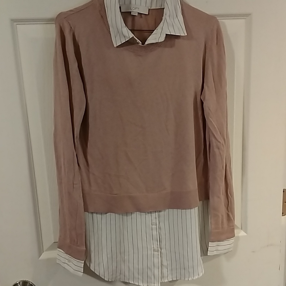 Loft layered long sleeve shirt